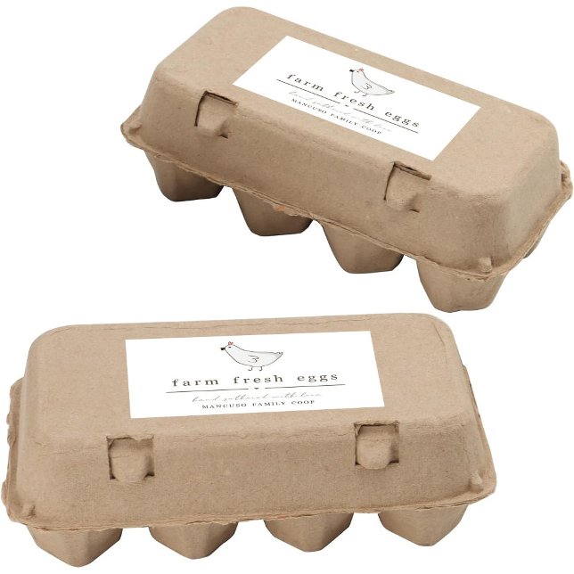 Egg Carton Label - Personalize for Farm or Coop (Creator Uploaded)