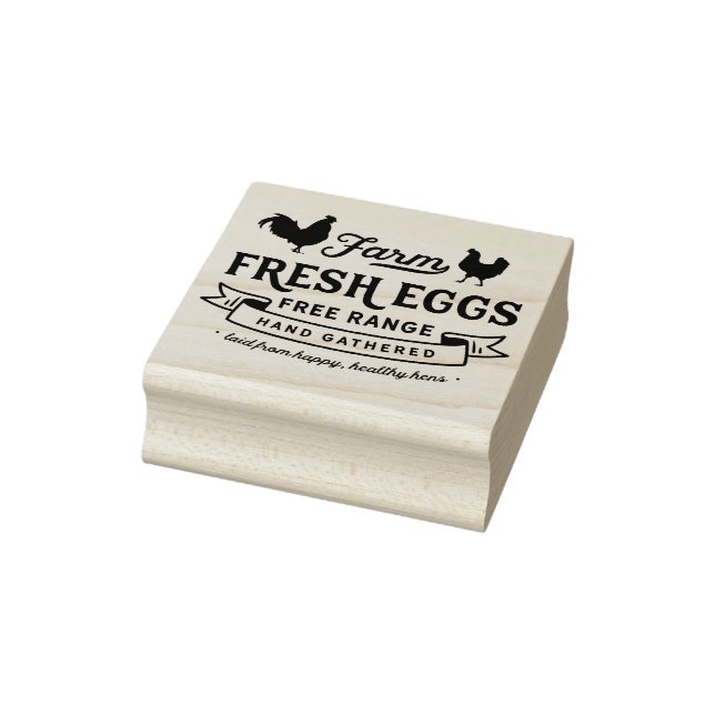Egg Carton Stamp - Farm Fresh Eggs (Stamp)