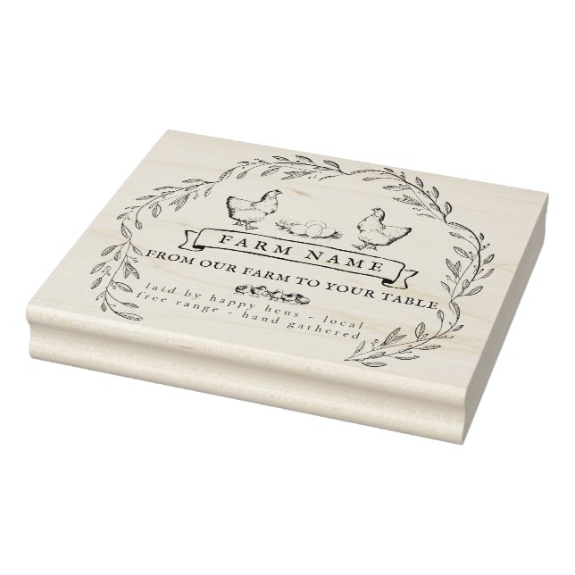 Egg Carton Stamp for Vintage Rustic Farm (Stamp)