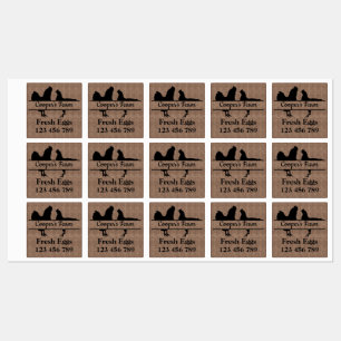 Egg Carton Stickers Your Farm Name