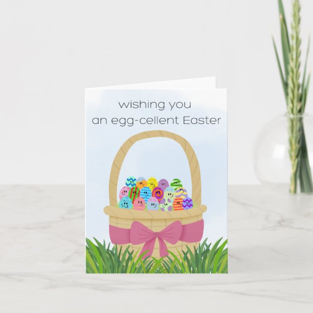 Egg-cellent Easter card (Front)