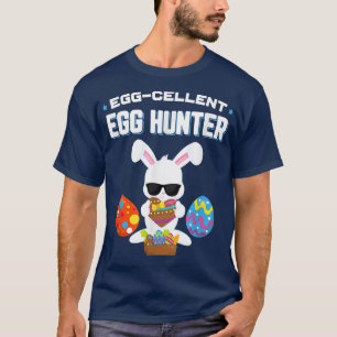 Egg Cellent Egg Hunter Easter Boys Girls Bunny Gi T-Shirt