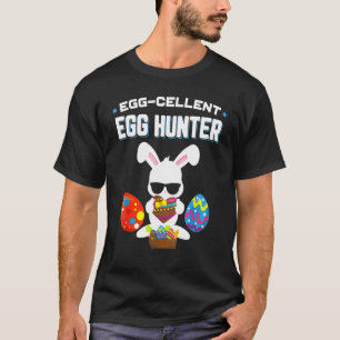 Egg Cellent Egg Hunter Easter Day Tees Boys Girls