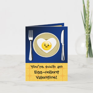 Egg-cellent Kawaii Valentine Holiday Card