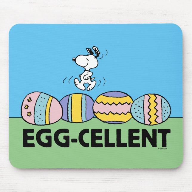 Egg-cellent Snoopy Easter Mouse Mat (Front)