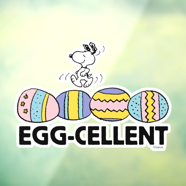 Egg-cellent Snoopy Easter Window Cling (Sheet 3)