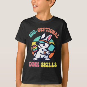Egg-ceptional dink skills easter pickleball bunny T-Shirt