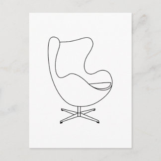 Egg-chair in 32 color options - Postcard