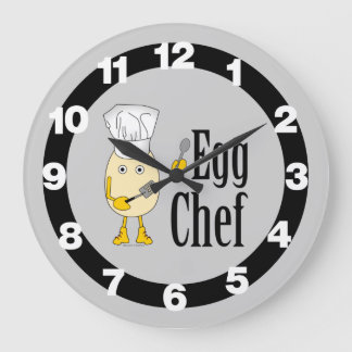 Egg Chef  Large Clock