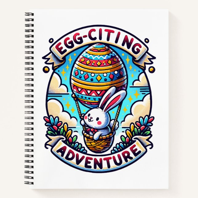Egg-Citing Adventure Notebook (Front)