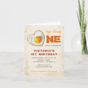 EGG-CITING BBQ BABY BIRTHDAY INVITATION
