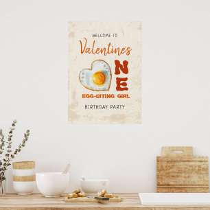 EGG-CITING BBQ BABY BIRTHDAY POSTER