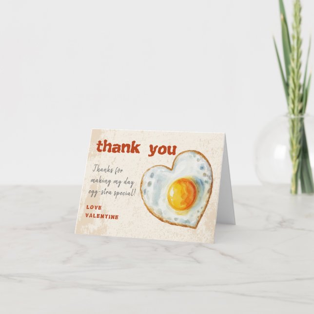EGG-CITING BBQ BABY BIRTHDAY THANK YOU CARD (Front)
