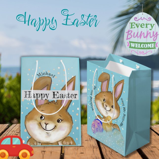 Egg-citing Egg Hunt Kids Medium Gift Bag (Egg-citing Egg Hunt Kids Medium Gift Bag)