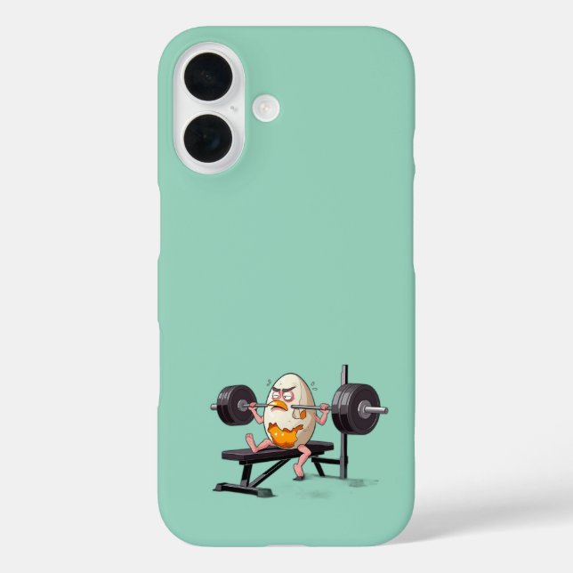 EGG CRACKED GYM FREAK Case-Mate iPhone CASE (Back)