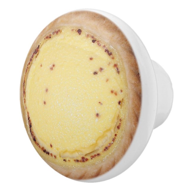 Egg Custard Tart Ceramic Knob (Right)