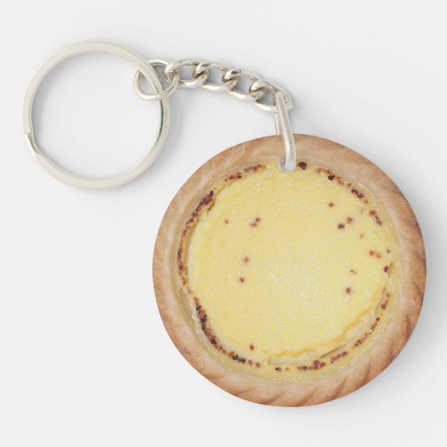 Egg Custard Tart Key Ring (Front)