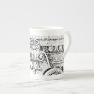 EGG & DART Bone China Mug
