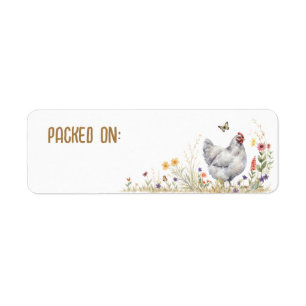 Egg Date Label Packed On Date 
