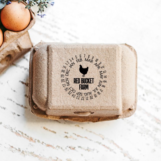 Egg Date Self-inking Stamp (Creator Uploaded)