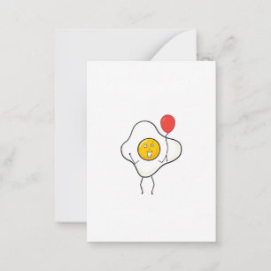 Egg design with balloon, personalise, customise card