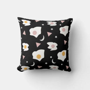 Egg Dinner Moon Confetti Pattern Acrylic  Cushion