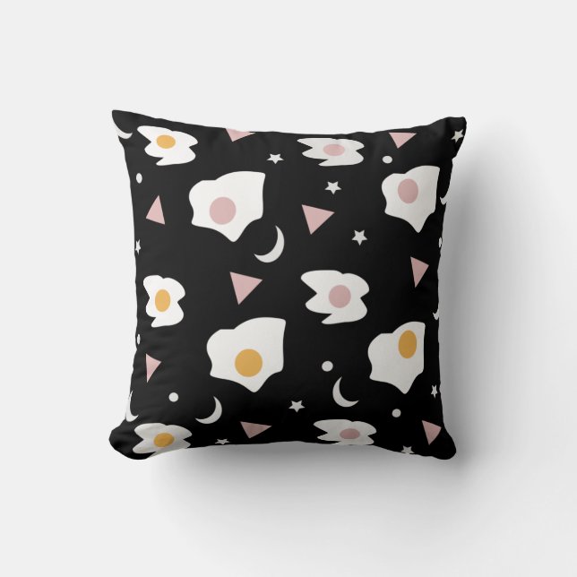 Egg Dinner Moon Confetti Pattern Acrylic  Cushion (Front)