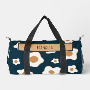 Egg Drawing I Custom Name  Duffle Bag