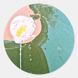 EGG DRIPS CLASSIC ROUND STICKER