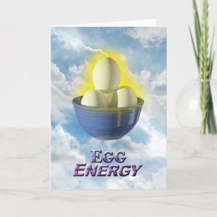 Egg Energy - Vert Greeting Card