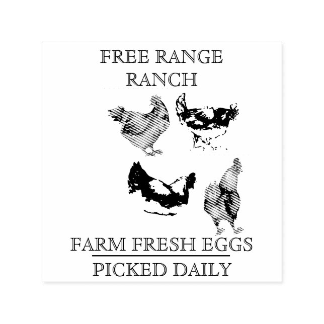 Egg Farm Self-inking Stamp (Design)