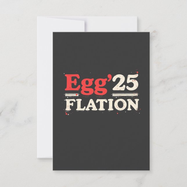 Egg Flation 25 Funny Easter Economy  Thank You Card (Front)