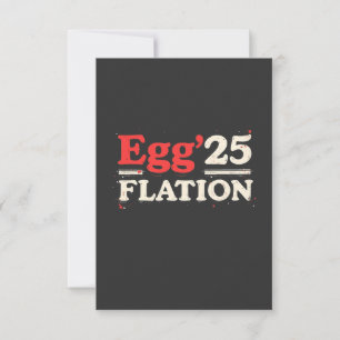 Egg Flation 25 Funny Easter Economy  Thank You Card