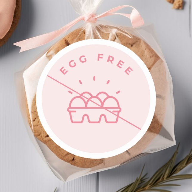 Egg Free Allergy Alert Sticker (Creator Uploaded)