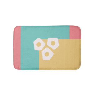 Egg Fried Breakfast Colourful  Bath Mat