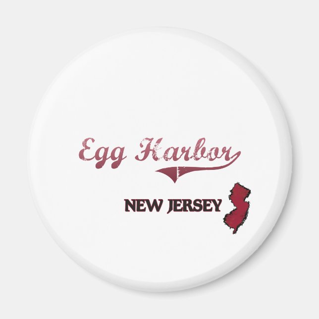 Egg Harbour New Jersey City Classic Magnet (Front)