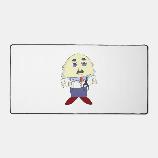 Egg Head Doctor Desk Mat (Front)