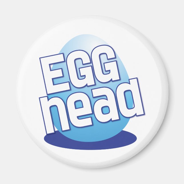 egg head easter bald funny magnet (Front)