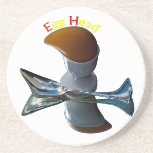 Egg Head Quirky Designs Coaster