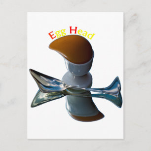 Egg Head Quirky Designs Postcard