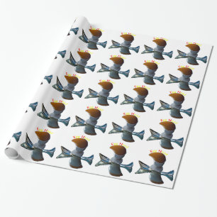 Egg Head Quirky Designs Wrapping Paper