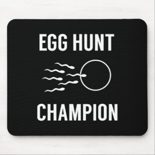 Egg Hunt Champion Fun Dad Easter Pregnancy Announc Mouse Mat