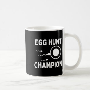 Egg Hunt Champion Funny Dad Easter Pregnancy Annou Coffee Mug