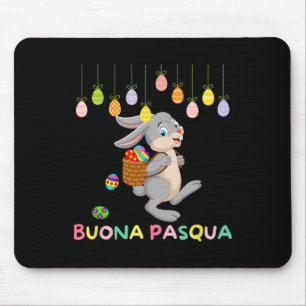 Egg Hunt Day Italian Happy Easter Italy Easter Buo Mouse Mat