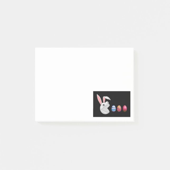 Egg Hunt Easter Bunny Post-it Notes (Front)