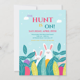 Egg Hunt Easter Invitation