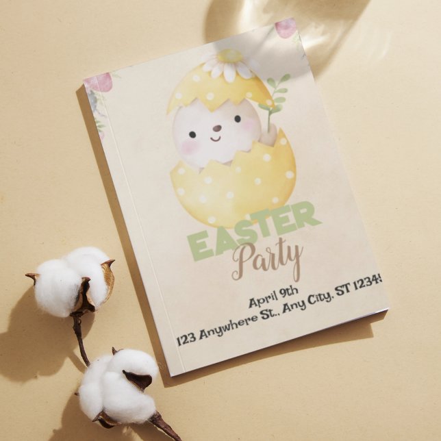 egg hunt Easter party Invitation (egg hunt Eqster party Invitation)