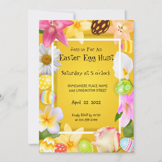 Egg Hunt Invitation (Front)