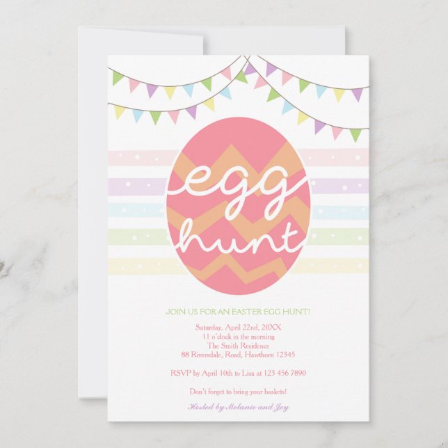 Egg Hunt Invitation / Easter Egg Hunt Invite (Front)