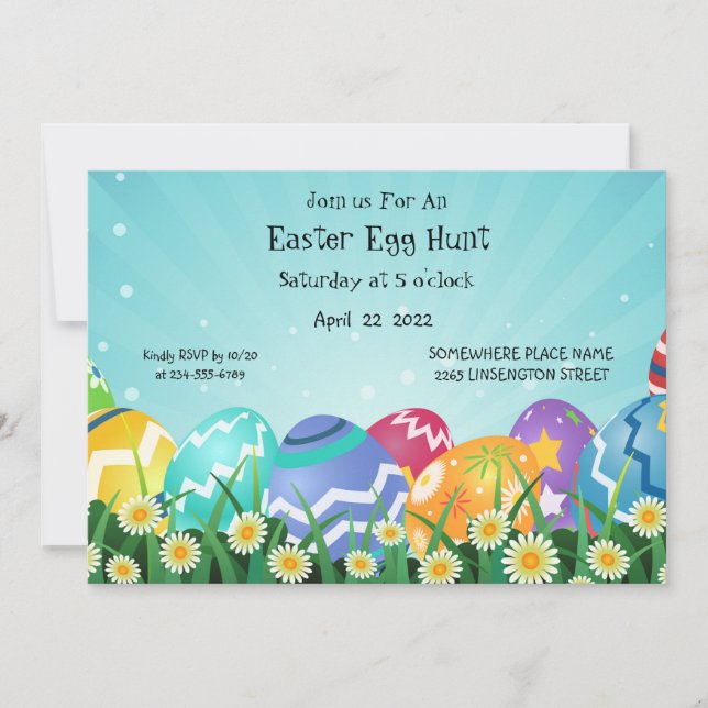 Egg Hunt Invitation – Fun & Festive Easter (Front)